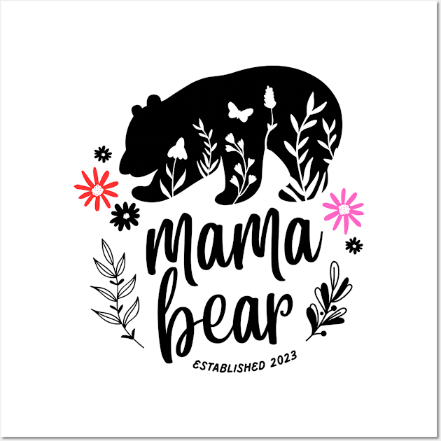 Mama Bear Mother's Day Wall Art by Sashmika Prabhashwara